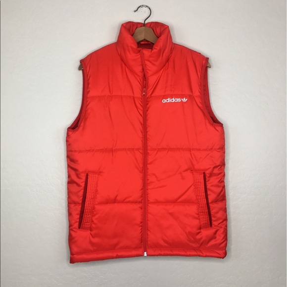 adidas puffer vest mens